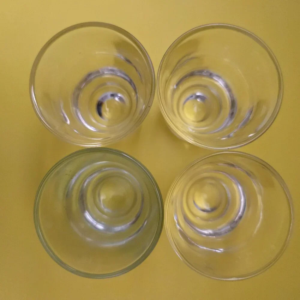 Set of 4 Vintage Clear Shot Glasses